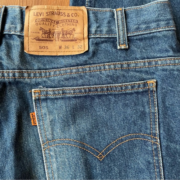 Levi's | Jeans | Vintage 9s Levis 505 Orange Tab Blue Denim